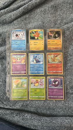 Pokémon cards and coins