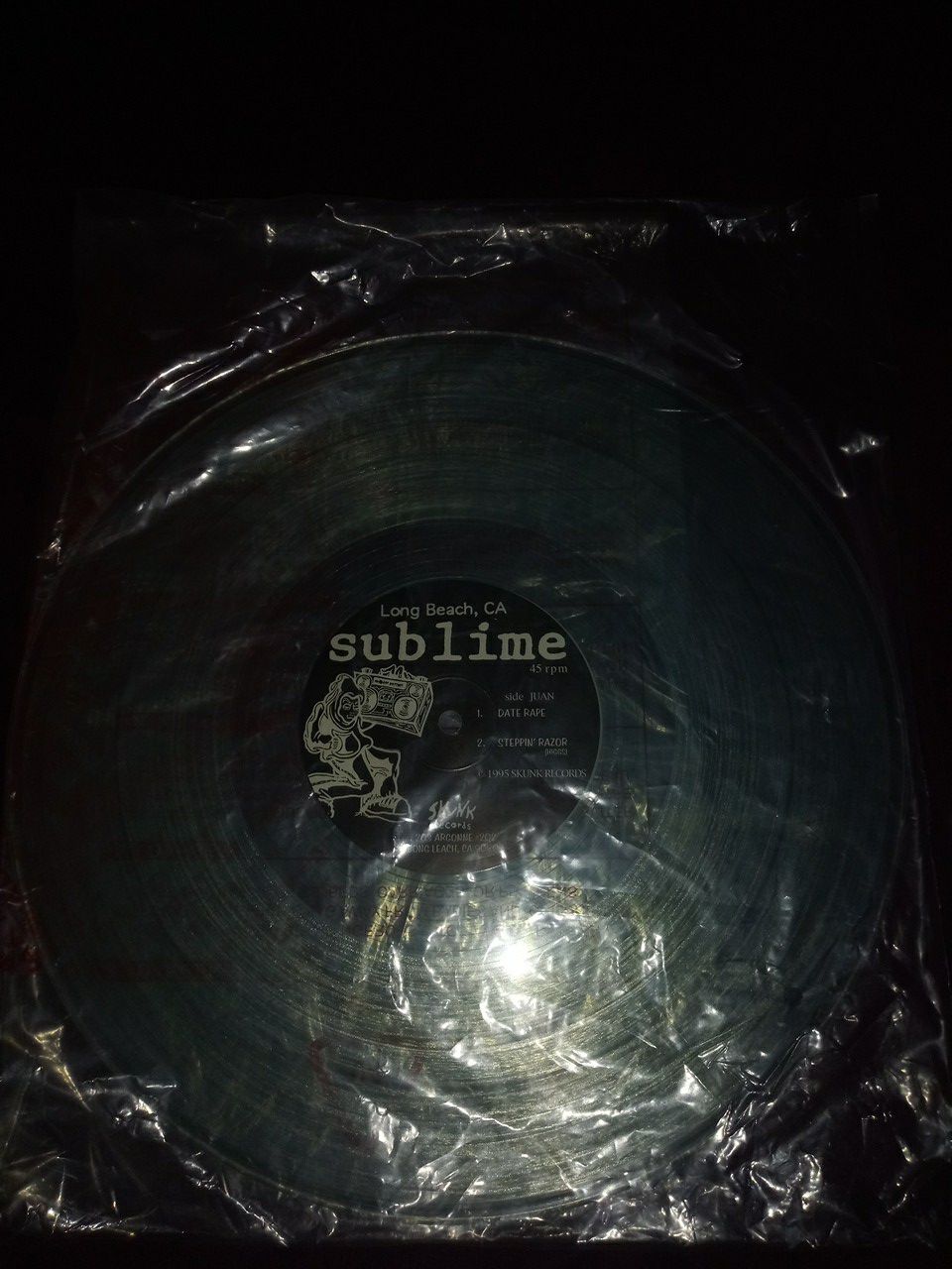 Two sided Sublime vinyl record
