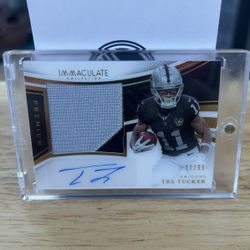 2025 Tre Tucker Immaculate Premium Auto Patch/99🔥