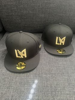 LA FC gold & Black New Era Fitted Hats