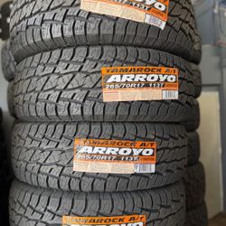 At265/70R17 Arroyo Tires Con 50,000 Mil Millas De Garantía