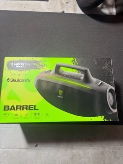 Monster Energy x Skullcandy Barrel Bluetooth Speaker – Brand New