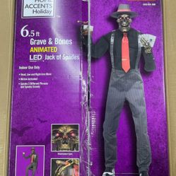 6.5 ft. Animated LED Jack of Spades Halloween Decoration