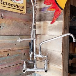 Commercial Grade Faucet With Sprayer 