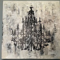 Pair Chandelier Wall Art