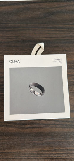 Oura Ring 5, black, size 10 NEW