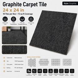 GRAPHITE Commercial Carpet Tiles –  $2.20/Sq. Ft.