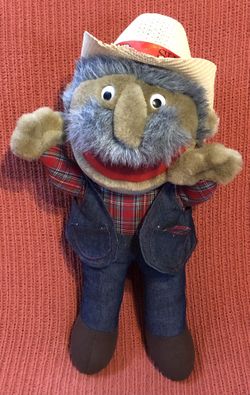 Vintage ShotGun Red Plush Doll 16”