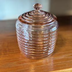 Vintage Pink Cookie Jar 