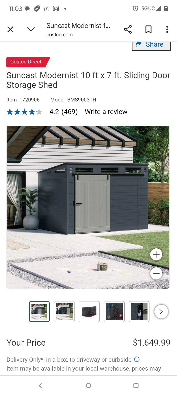STORAGE SHED 10x7 "NEW"