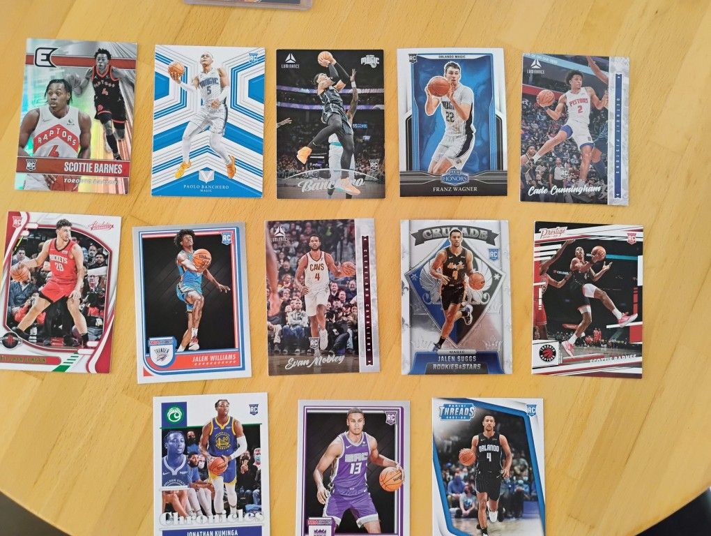 NBA Panini Rookie Cards Lot