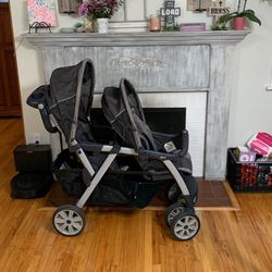 Chicco Double Stroller In Great Condition 