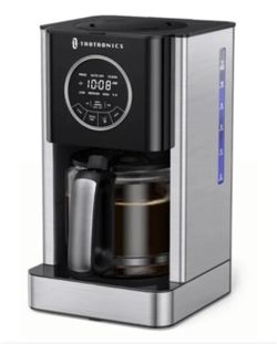 12-Cup Coffee Maker, TaoTronics Drip Coffee Machine with Glass Carafe, Keep Warm