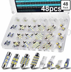 48Pcs Led Interior Car Lights Kit