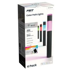 New in box Feit Electric Smart Color and Tunable White Cylinder Path Lights 4-pack.Costco $80plustax