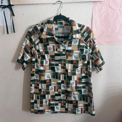 1960s Mod Geometric Shirt