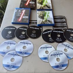 Star War Collection 12 Disc Bluray Plus DVD