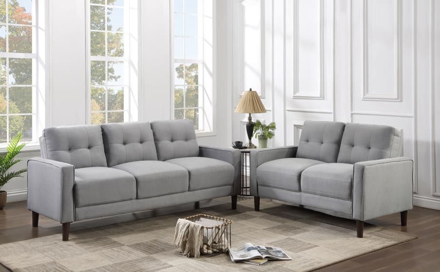 Sofa And Loveseat Grey Fabric, New Especial Price