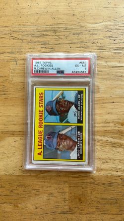 1967 Topps A.L. Rookies #569 Rod Carew Rookie PSA 6 (EX-MT)