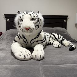 Giant White Tiger Plush Stuffed Animal