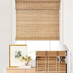 Bamboo Roman Shades 27x64” – C3