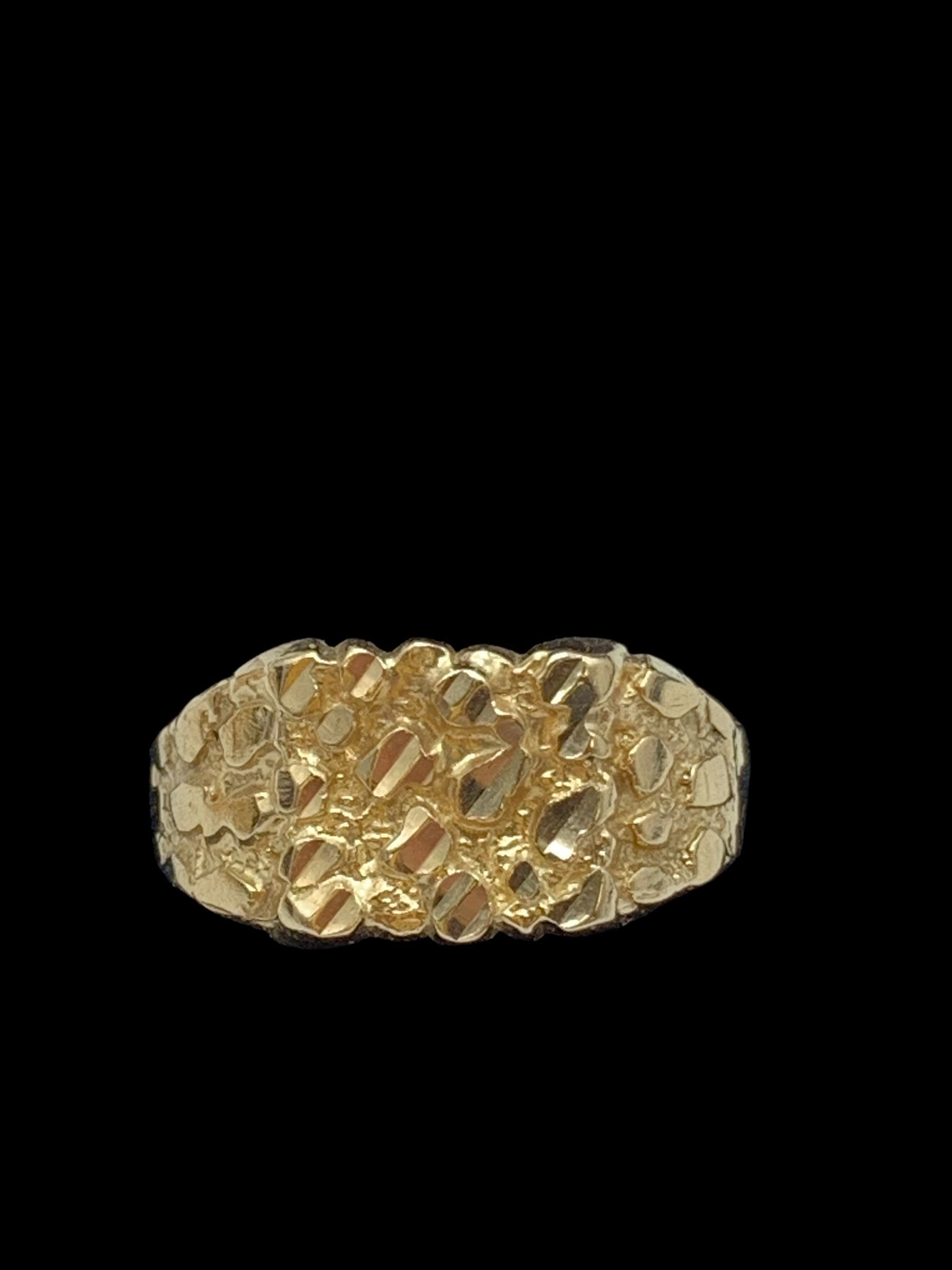 Gold nugget ring #31822