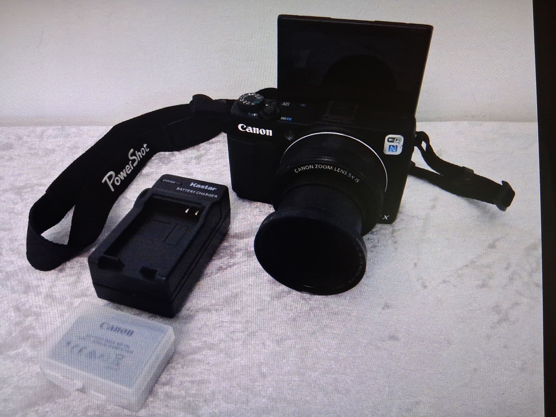 Canon PowerShot G1 X Mark II digital camera 12.8 MP and Extras Works As Is READ