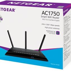 NETGEAR - AC1750 Dual-Band Router - Black