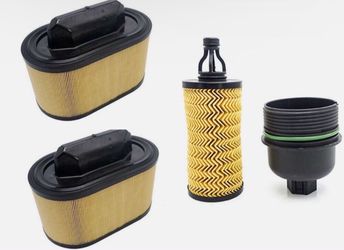 Air Filter Oil Filter W/ Cap For Maserati Ghibli Levante Quattroporte 3.0L New
