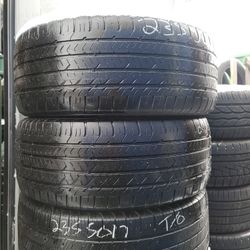 235 50 17 (2) high tread used tires FREE installation