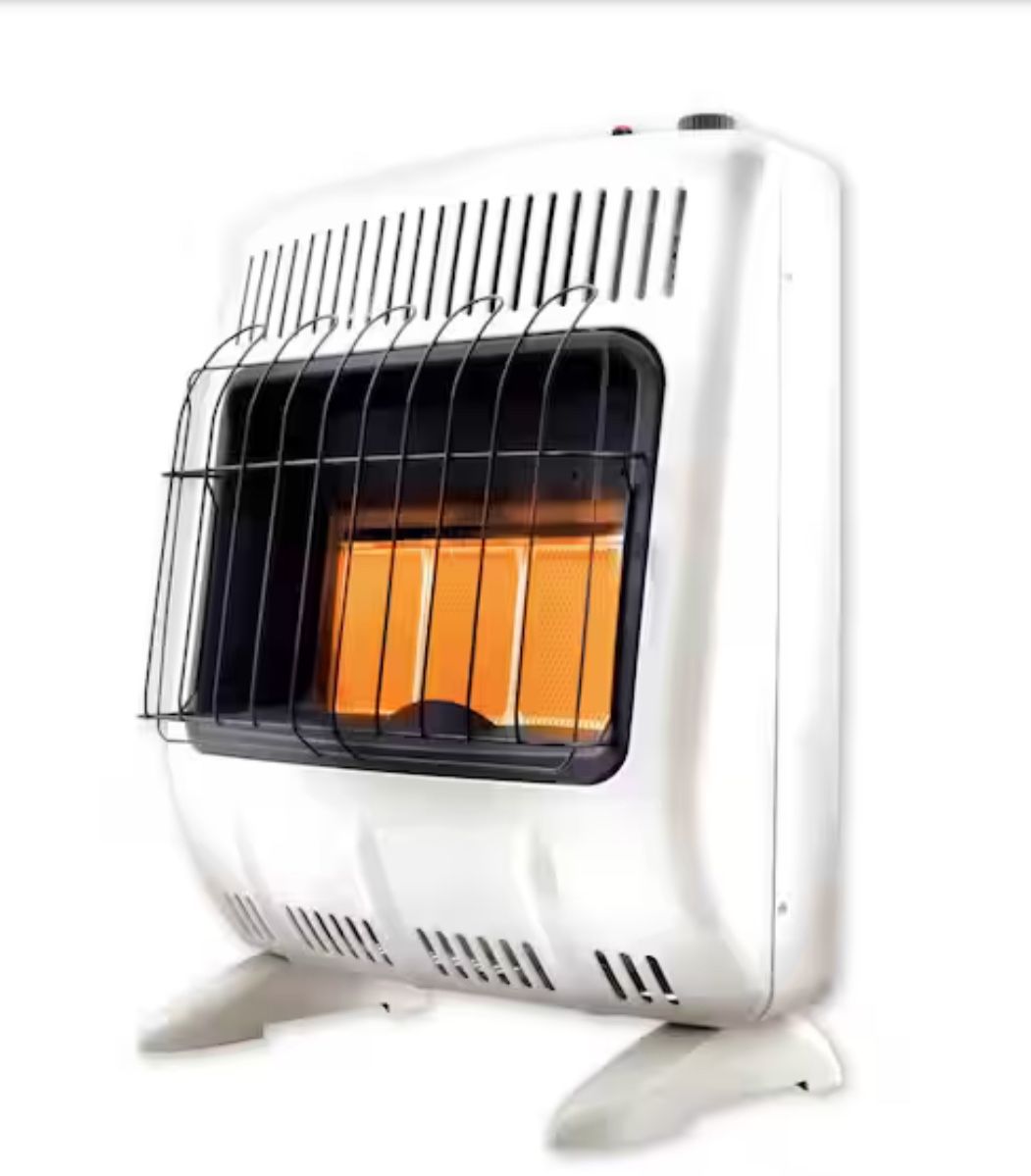 20,000 BTU Vent Free Radiant Natural Gas or Propane Dual Fuel Space Heater