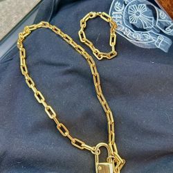 🔥 LA Sale: Luxury Gold Chain & Bracelet Set - New Condition - Below Cost