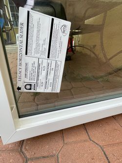 Retro-fit vinyl slider hung window 36x24