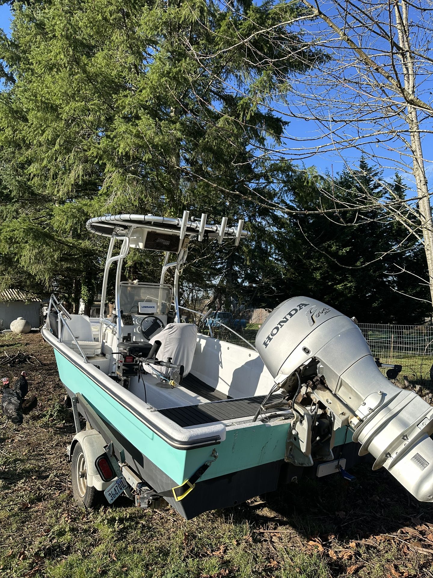 1986 Sorenson V-Hull 16’ Boat