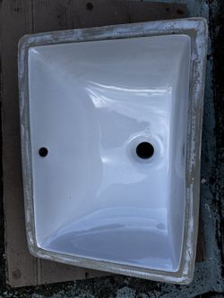 White Under Counter Mount Sink $10