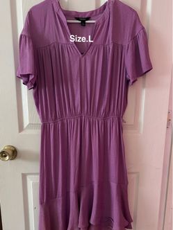 Simply Vera Vera Wang Purple Dress Size L