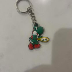 Yoshi rubber Keychain from Super Mario Bros