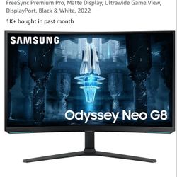 Samsung Odyssey G8 32 in Curved 4k Gaming Monitor