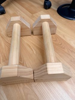 Wooden Parallettes Pair