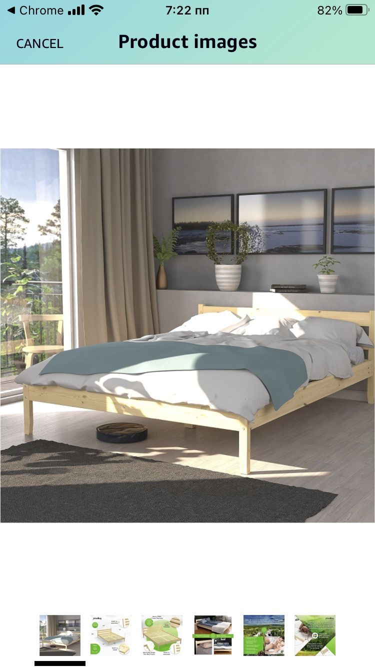 New Queen Size Real Solid Bed Framer