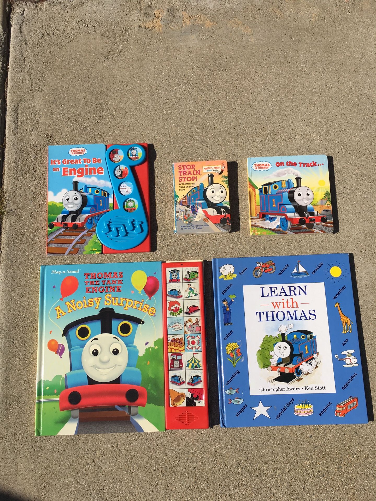 Kids Thomas The Tank Engine/Train Thomas & Friends Books Lot Of 5
