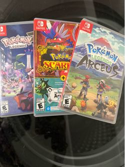 Pokemon ZA, Scarlet + DLC & Arceus