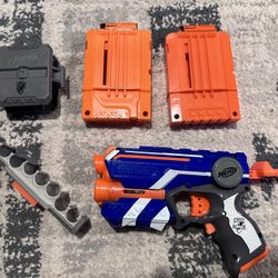 Nerf Pistol and Accessories