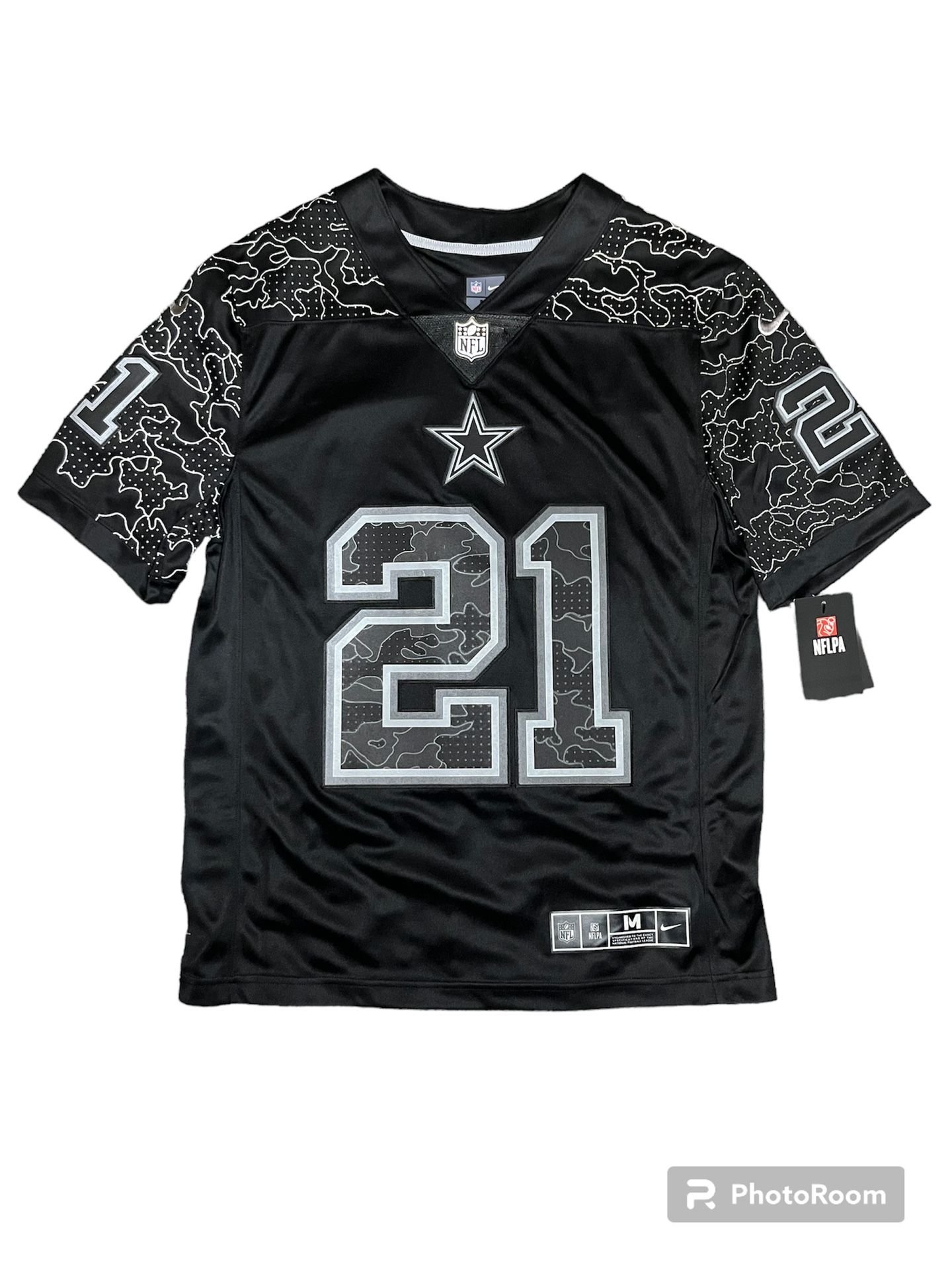 Dallas Cowboys Ezekiel Elliott Nike Black Reflective NFL Limited Jersey Vapor M