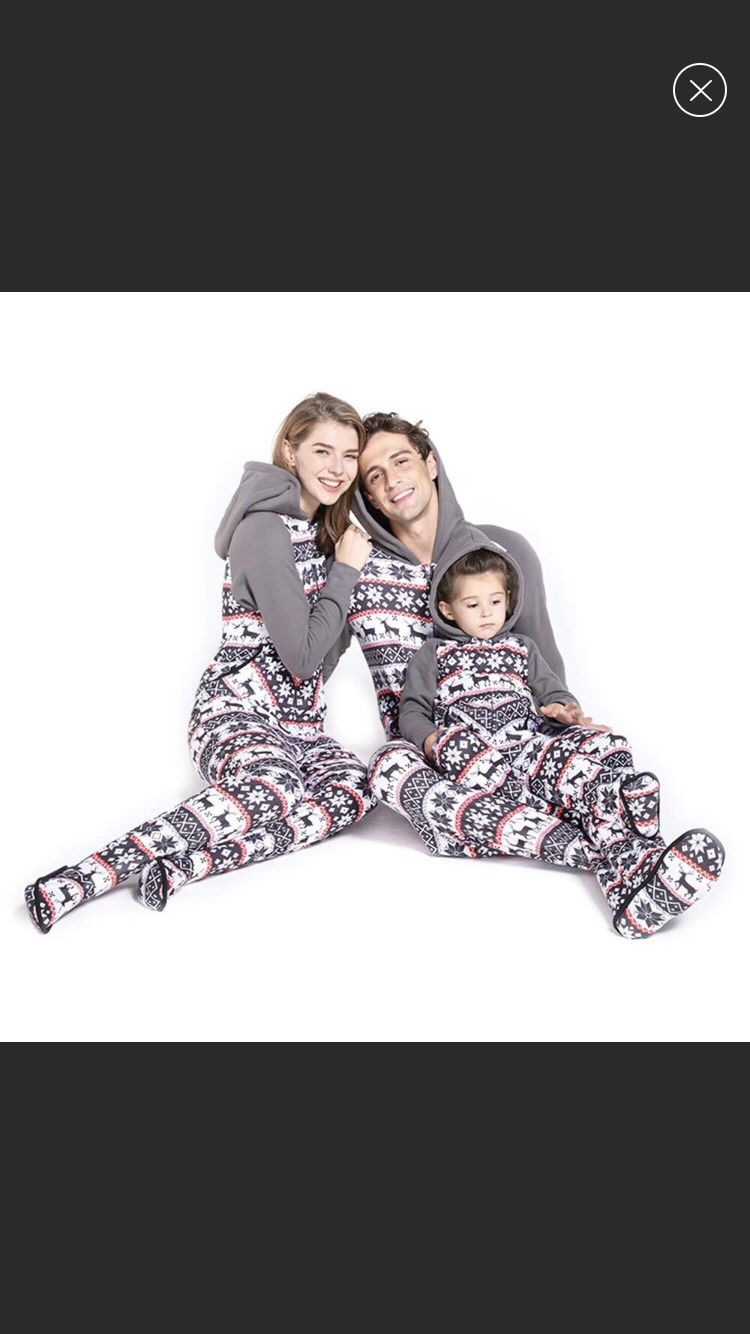 Christmas Family Pajamas Onesie Nordic Snowflake Reindeer