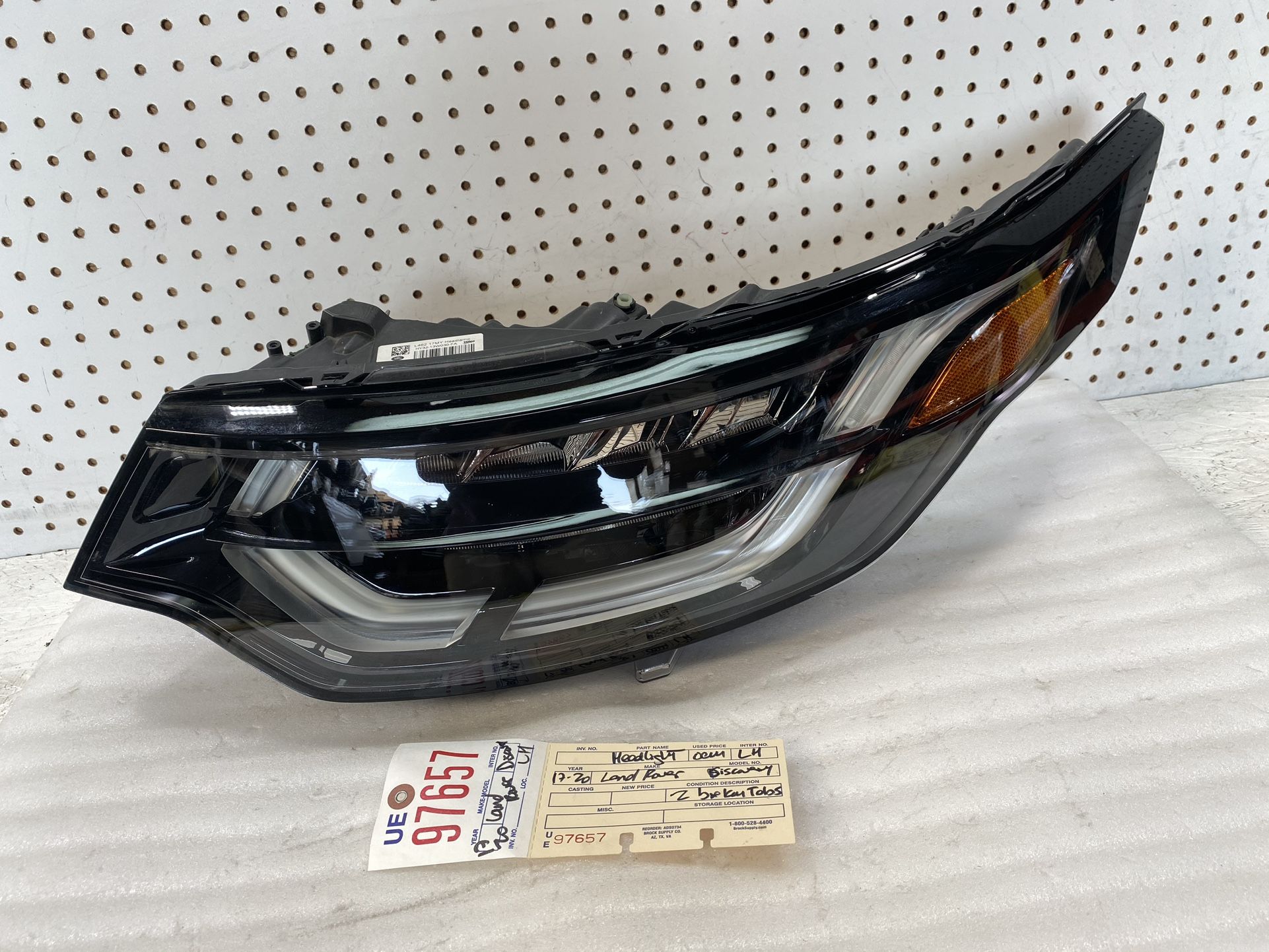 2017 2020 LAND ROVER DISCOVERY HSE LEFT HEADLIGHT LAMP OEM