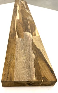 Wenge Butcher Block Shelf material- solid wood - Trim to length  60 x 8 x 1.5 inches