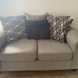 Modern Gray Couch Set – Clean, Comfortable, Great Condition