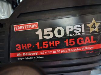 Craftsman- 15 gallon air compressor