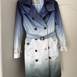 Burberry Blue Gradient Trench Coat